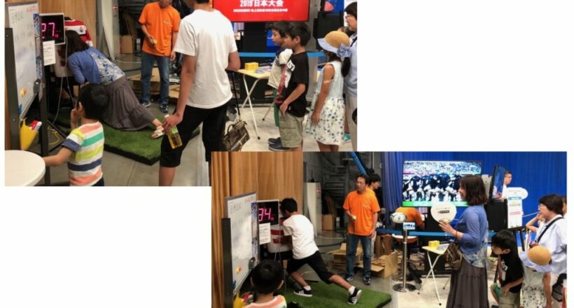 北日本放送様　イベント　ラグビーワールドカップコーナー　タックルマシン